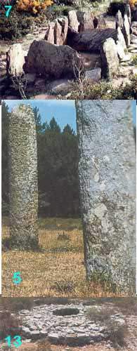 Menhirs et dolmens