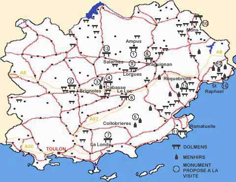 carte desmégalithes