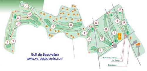 Plan du golf